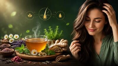 10 دمنوش مناسب برای درمان و کاهش ریزش مو