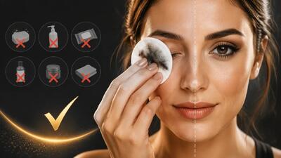  راهنمای پاک کردن آرایش چشم؛ 9 اشتباه رایج و راه درست آن