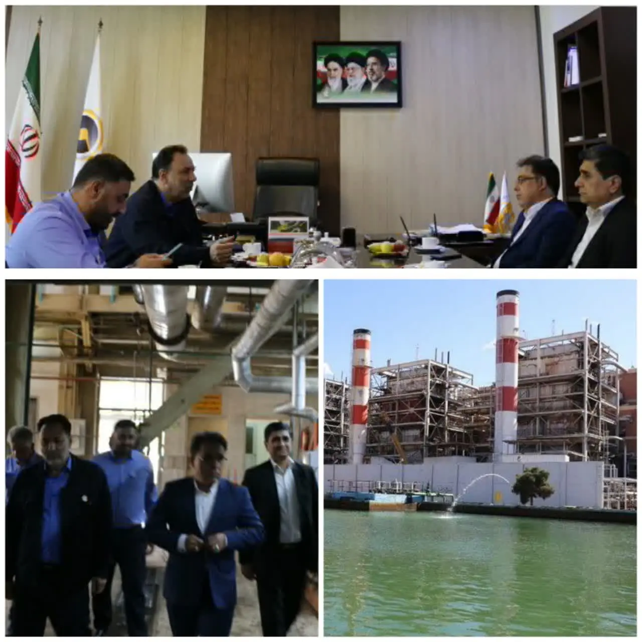  بازدیدمسئولان تأمین اجتماعی شرق تهران بزرگ از نیروگاه برق بعثت