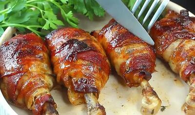  نحوه پخت یک غذای جدید با ران مرغ در فر