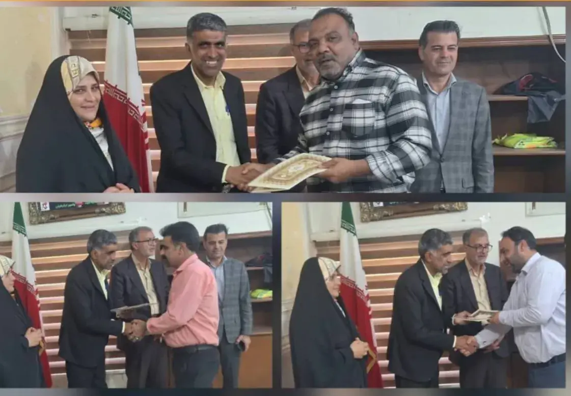کارمندان نمونه ادارات حاجیآباد تجلیل شدند