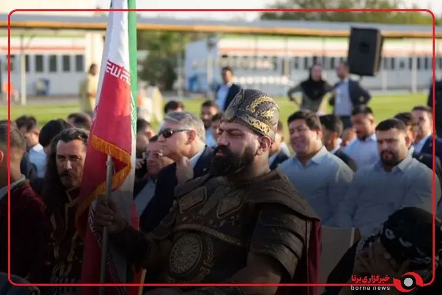  بخشی از مراسم بدرقه کاروان ورزشی فرهنگی ایران به بازی‌های جهانی عشایر ۲۰۲۶