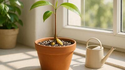  کاشت انبه با تخم انبه در گلدان؛ ترفند ساده برای جوانه زدن انبه در خانه!