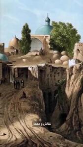  نقاشی یک شرق‌شناس فرانسوی از تهران، ۱۸۵ سال پیش