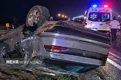  حادثه در جاده گچساران: انحراف و واژگونی زانتیا یک قربانی گرفت