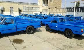 مزایده یک دستگاه وانت زامیاد رنگ : آبی مدل : 402
