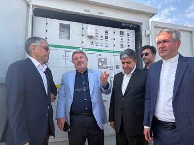 نیروگاه خورشیدی ۳.۲ مگاواتی میرزارحیملو نمین به بهرهبرداری رسید