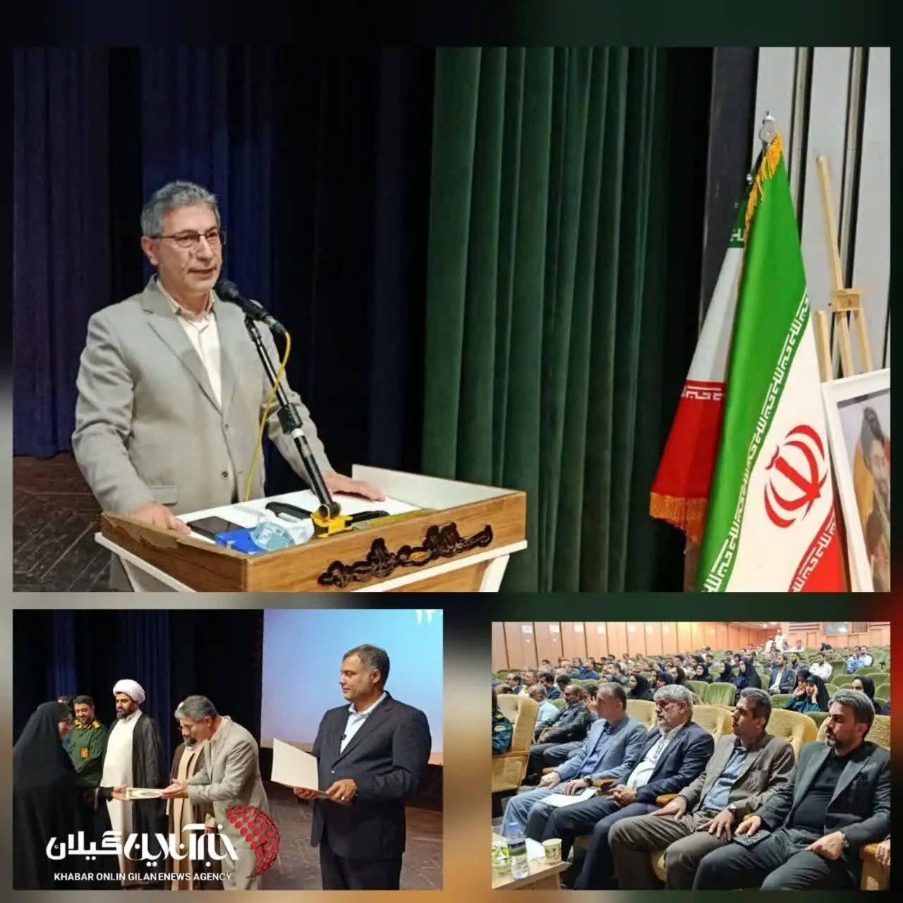فرماندار صومعهسرا در آیین تجلیل از مدیران و کارمندان نمونه این شهرستان:رشد ۴ برابری پروژههای هفته دولت در اوج جنگ اقتصادی