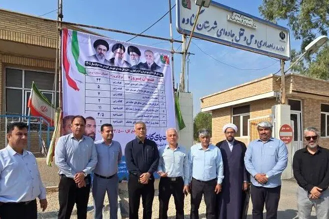 ۷ پروژه راهداری گناوه افتتاح و کلنگ زنی شد