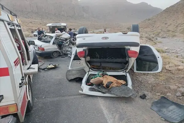  تصادف مرگبار در محور طرود شاهرود؛ یک کشته و ۸ مصدوم بر جای ماند