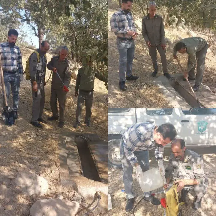 ضدعفونی آبشخور مانشت و قلارنگ