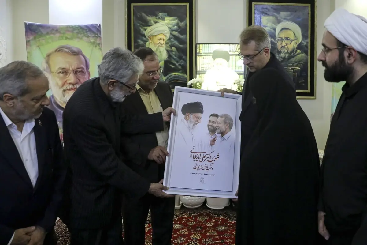  حداد عادل: شهادت برازنده دکتر لاریجانی بود + فیلم
