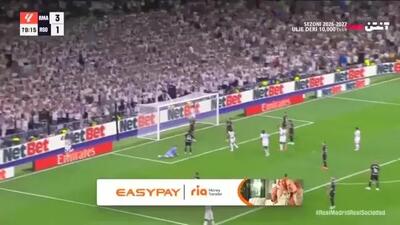 گل چهارم رئال مادرید به رئال سوسیداد+ ویدئو