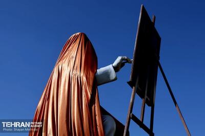  عکس: رونمایی از مجسمه استاد کمال الملک
