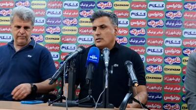  خلیفه‌اصل: متاسفانه شرایط چمن خوب نبود و نشد برنده شویم!
