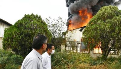 ۲۲ نفر در آتشسوزی شهرک صنعتی آققلا مصدوم شدند | آخرین خبر