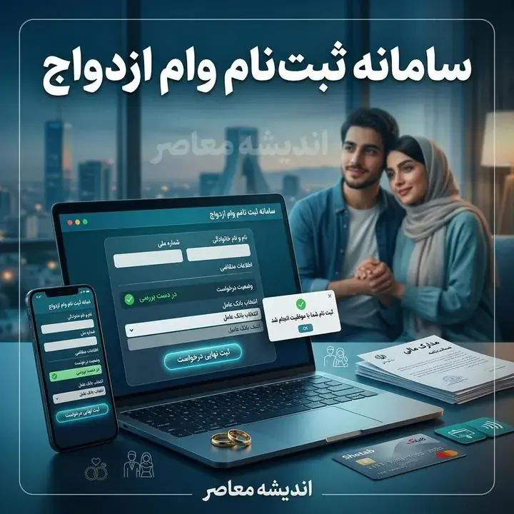 سامانه ثبت نام وام ازدواج ۱۴۰۵ | لینک مستقیم ve.cbi.ir، شرایط دریافت وام ۳۰۰ و ۳۵۰ میلیونی، مدارک لازم و نحوه پیگیری
