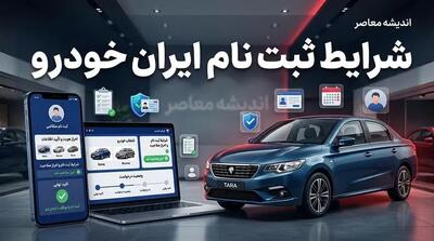  شرایط ثبت نام ایران خودرو ۱۴۰۵ اعلام شد