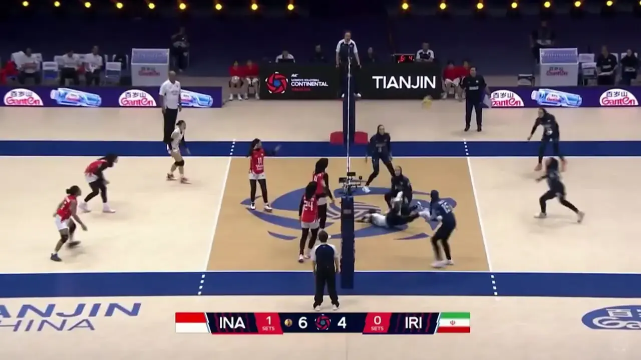 مگا رالی فوقالعاده جذاب دیدار والیبال زنان ایران و اندونزی