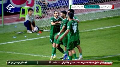  گل اول شمس آذر قزوین به نساجی مازندران (گل زیبای محمدرضا محمدی)