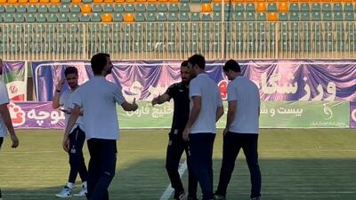  خوش و بش هادی حبیبی نژاد با همبازیان سابق
