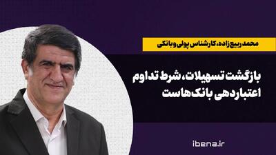  بازگشت تسهیلات شرط تداوم اعتباردهی بانک‌هاست
