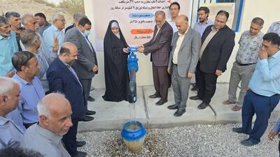 بهرهبرداری از پروژه ۳۰۰ میلیارد ریالی آبرسانی به تنگ باغ بندرعباس همزمان با هفته دولت