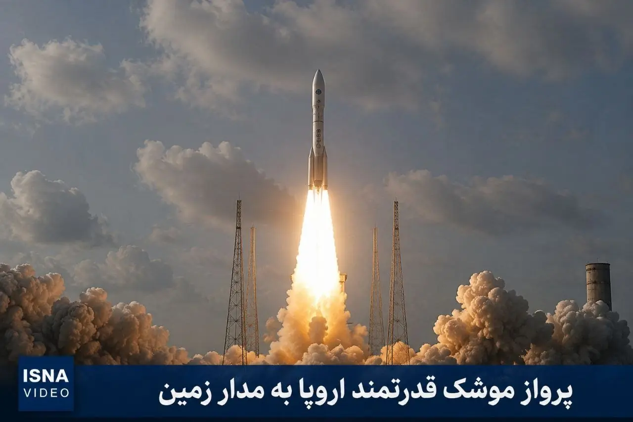  موشک «آریان ۶» به همراه یک ماهواره راهی مدار زمین شد