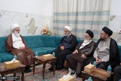 دیدار مسئول روابط بینالملل دفتر مقام معظم رهبری با آیتاللهالعظمی یعقوبی/ پیام تشکر رهبر معظم انقلاب از مراجع تقلید نجف اشرف و عموم ملت عراق ابلاغ شد