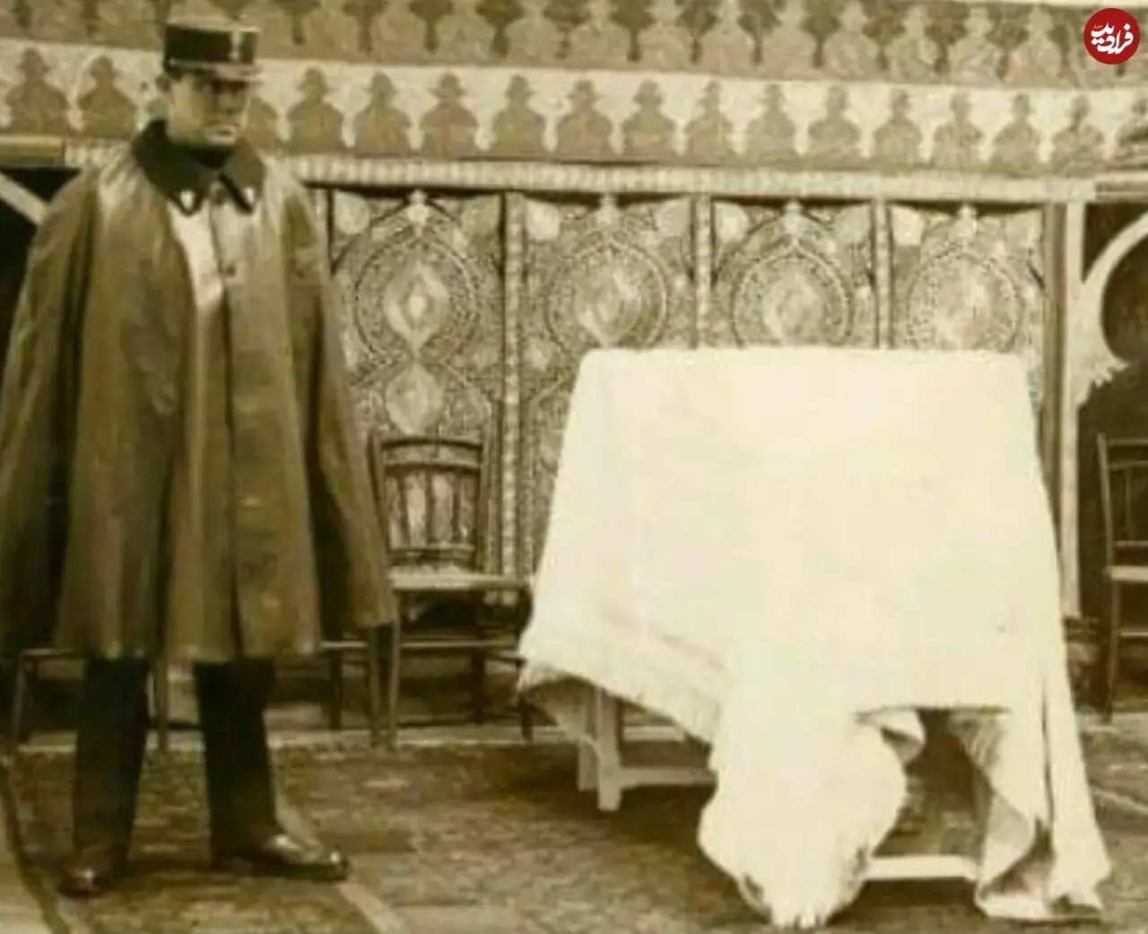  عکس/ جسد احمدشاه قاجار در مسجدی در پاریس پیش از اعزام به کربلا؛ سال ۱۳۰۸
