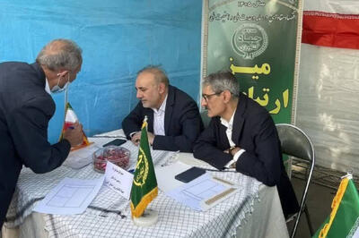 برپایی میز خدمت جهاد کشاورزی البرز در مصلی کرج