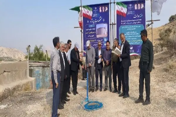 کلنگزنی مخزن هزار مترمکعبی بوستان برای تقویت پایداری آب