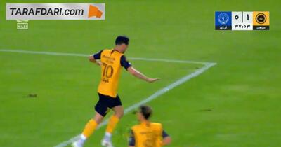 گل کسری طاهری به گل گهر (سپاهان 2-0 گل گهر) - پارس فوتبال