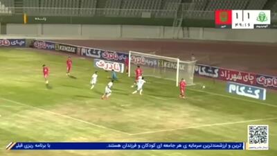  ویدیو: گل دوم آلومینیوم به خیبر توسط قنبری - پارس فوتبال