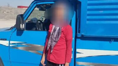  توقیف نیسان آبی با رانندگی دختر ۱۱ ساله!
