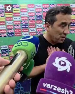  درگیری لفظی خداداد عزیزی با خبرنگاران