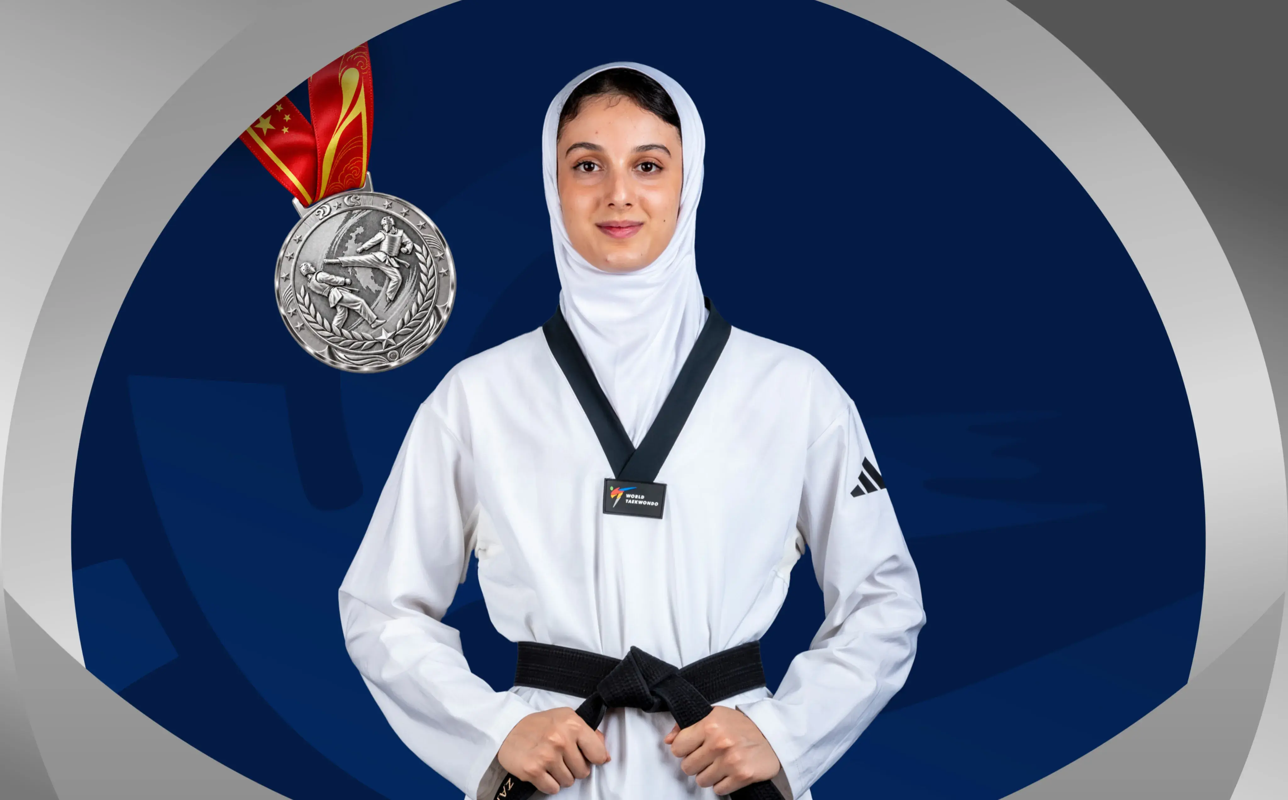 نقره زرینکمر در مسابقات تکواندو آزاد قهرمانی بانوان جهان؛ حذف ۴ نماینده ایران