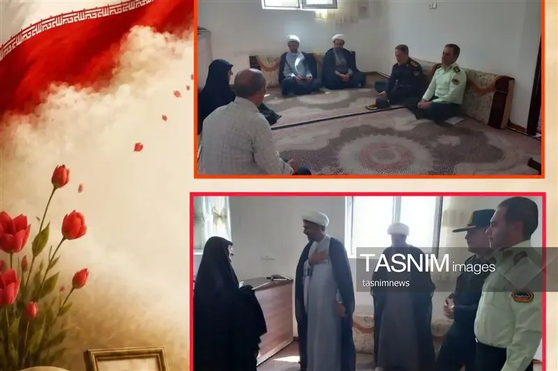 تجلیل مسئولان انتظامی کردستان از خانوادههای شهدای فراجا در قروه - تسنیم