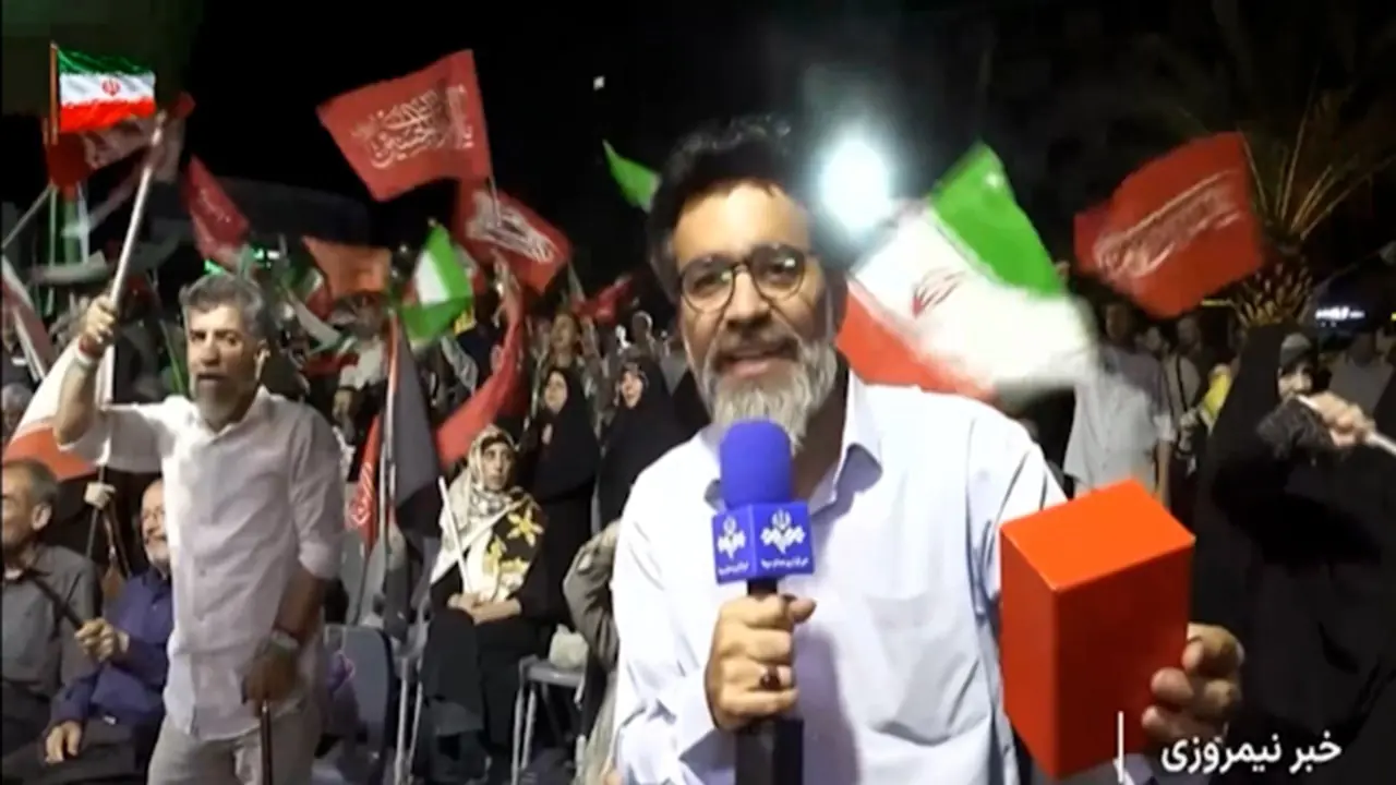  شگفتانه خبرنگار صداوسیما در شب صد و هشتادمین تجمعات شبانه + فیلم