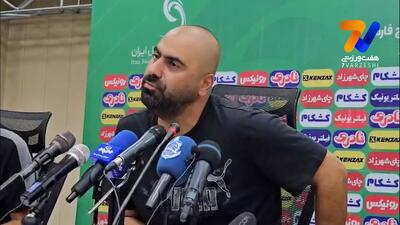 زارع: امروز خیلی بدشانس بودیم، بعضی وقت ها خدا هم انگار رویش را از ما برمیگرداند