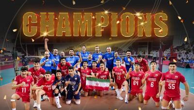 قهرمانی نوجوانان والیبالیست ایران در جهان