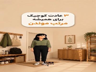 ۳ عادت کوچیک،برای همیشه مرتب موندن! | آخرین خبر