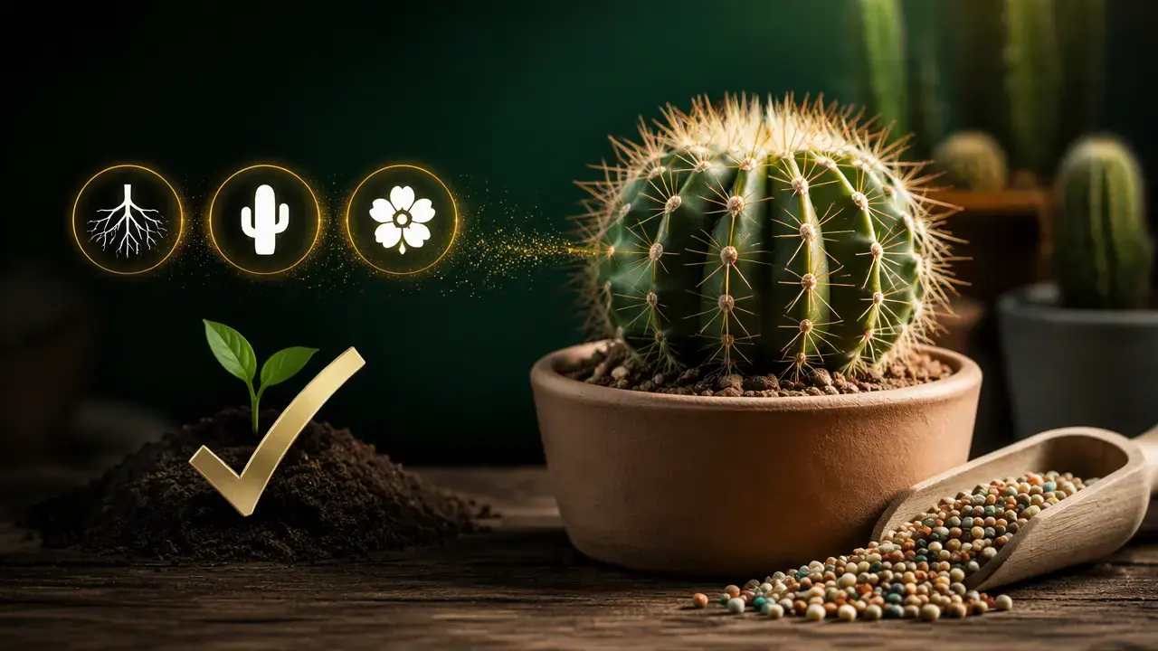 بهترین کود مناسب کاکتوس و اصول کوددهی صحیح برای رشد سریع و سالم گیاه