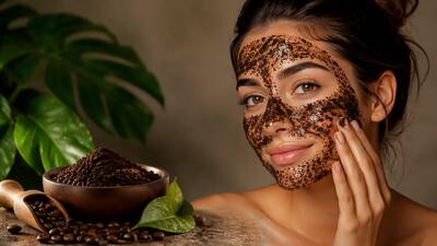 ماسک تفاله قهوه برای پوست صورت؛ فواید، روش استفاده و تاثیر آن