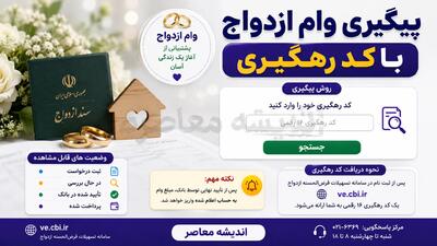 سازوکار تازه وام ازدواج و فرزندآوری کلید خورد / صف متقاضیان با مدل جدید پرداخت کوتاه‌تر می‌شود؟ / جزئیات طرح جدید تسهیلات قرض‌الحسنه در ۱۴۰۵