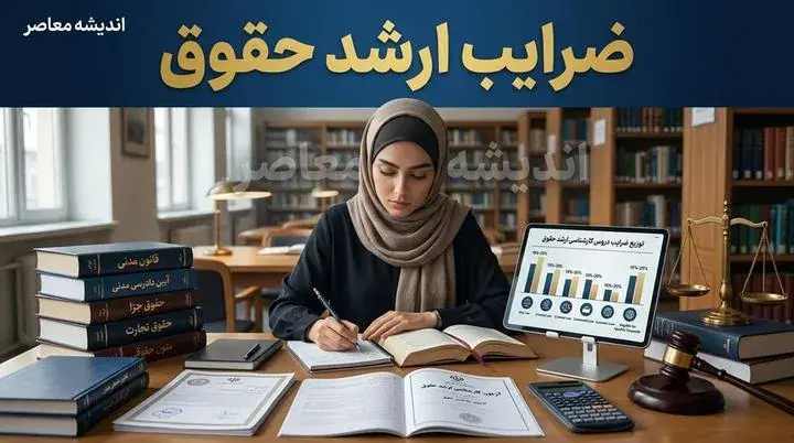 ضرایب ارشد حقوق ۱۴۰۵ اعلام شد | جدول ضرایب دروس کنکور کارشناسی ارشد حقوق برای گرایش های خصوصی، جزا، عمومی و بین الملل