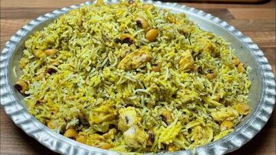 لوبیاپلو شوشتری با مرغ؛ ترکیبی که عاشقش میشید!