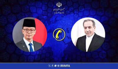  گفت‌وگوی تلفنی وزرای خارجه ایران و اندونزی درباره آخرین تحولات منطقه‌ای