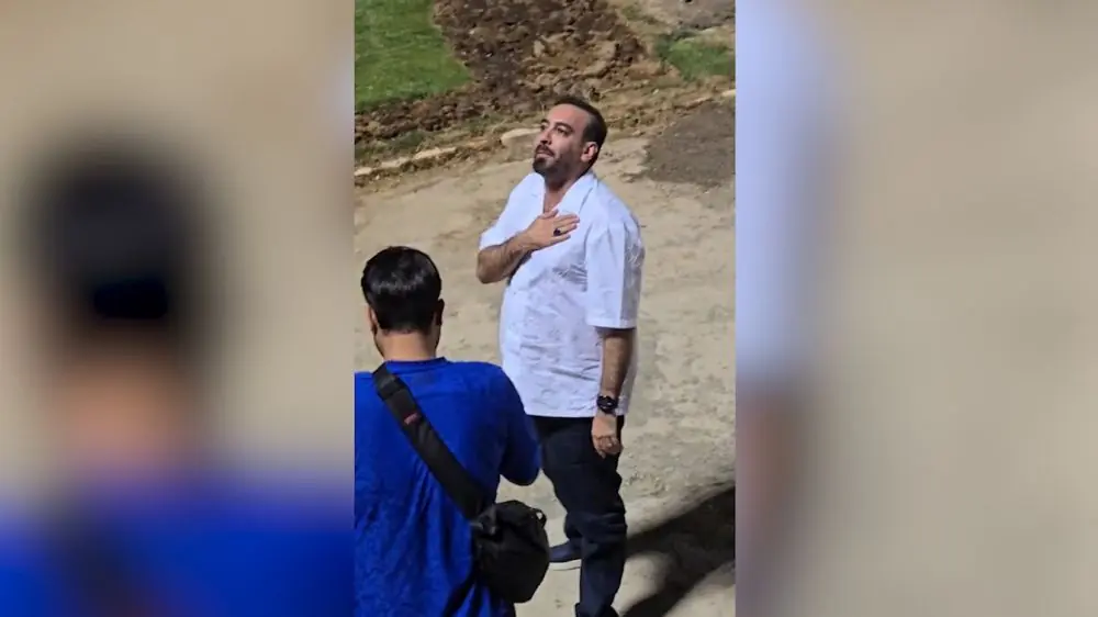  صحبت‌های  مسعود عبدی مالک خیبر با هواداران در پایان بازی با آلومینیوم