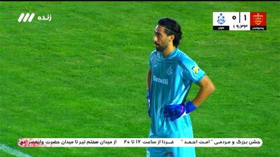  گل اول پرسپولیس به ملوان (گل به خودی عجیب)